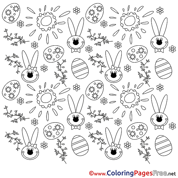 Feast Coloring Sheets Easter free