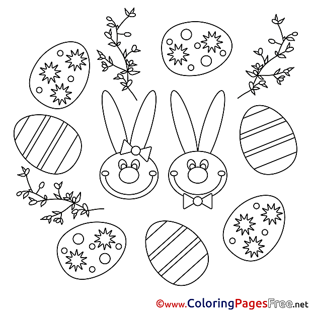 Festival Easter Colouring Sheet free