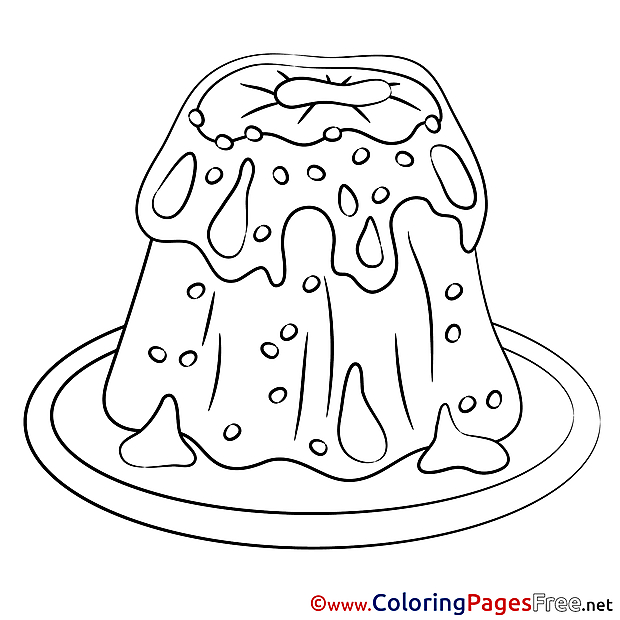 Food Children Easter Colouring Page