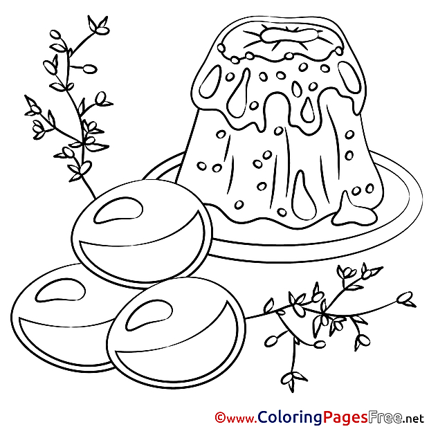 Food Easter free Coloring Pages