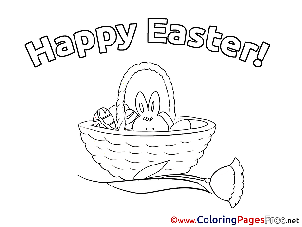 Happy Easter Kids Easter Coloring Pages