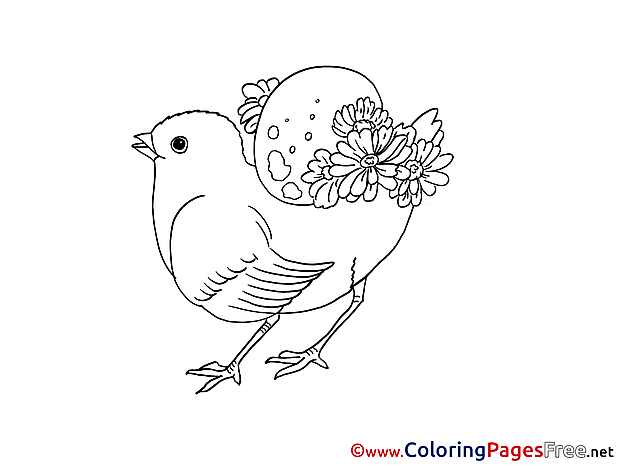 Holiday Chicken free Easter Coloring Sheets