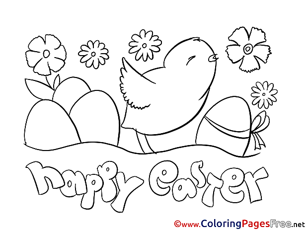 Holiday Easter Colouring Sheet free