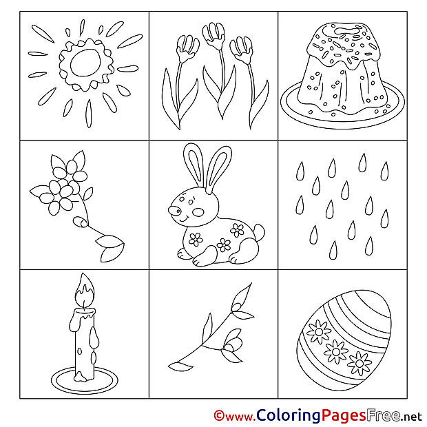 Ornament printable Coloring Pages Easter