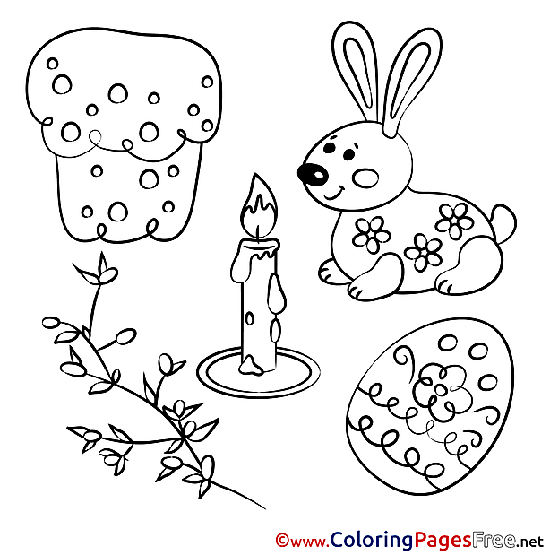 Pascha free Colouring Page Easter