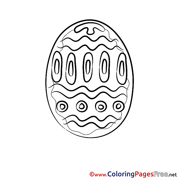 Passover free Colouring Page Easter