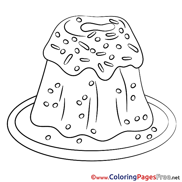 Pie Kids Easter Coloring Pages