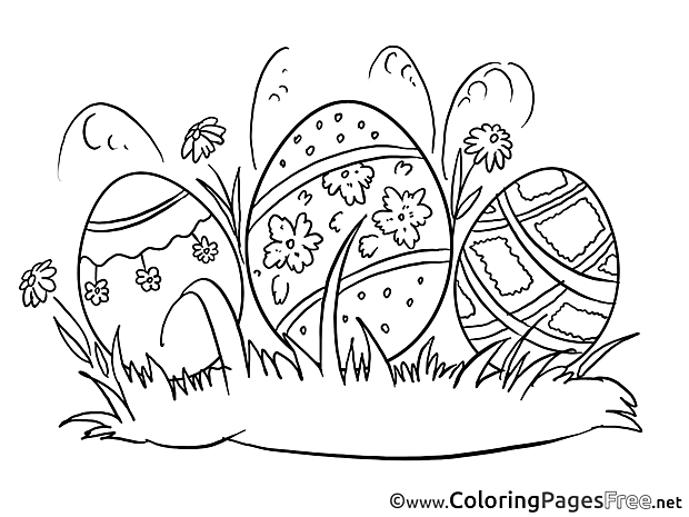 Postcard Easter Coloring Pages download
