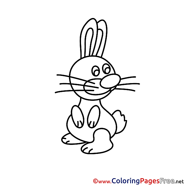 Printable Bunny Coloring Pages Easter