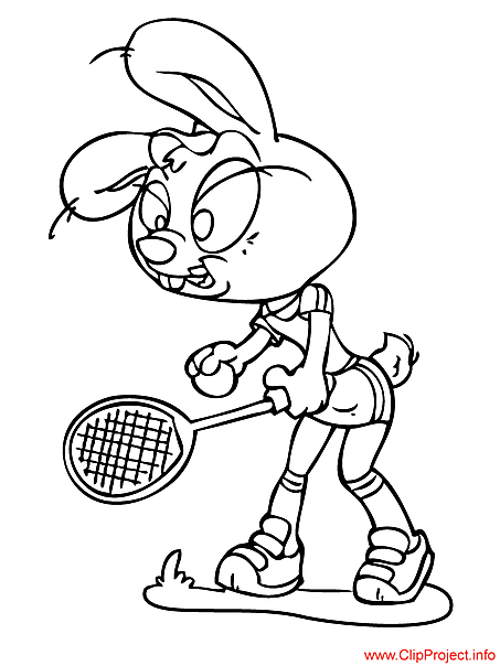 Rabbit colouring page