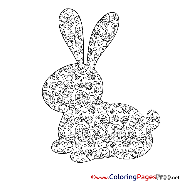 Silhouette Easter Coloring Pages download
