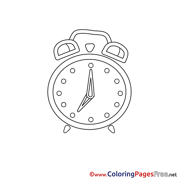 Alarm Children Coloring Pages free