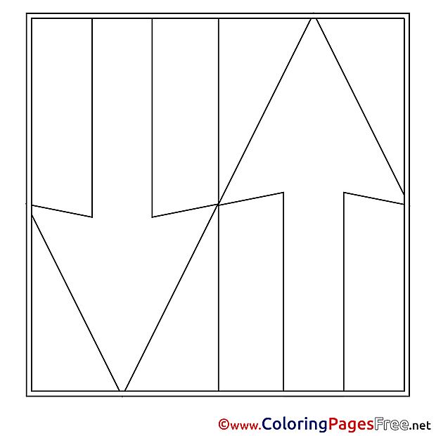 Arrow Coloring Sheets download free