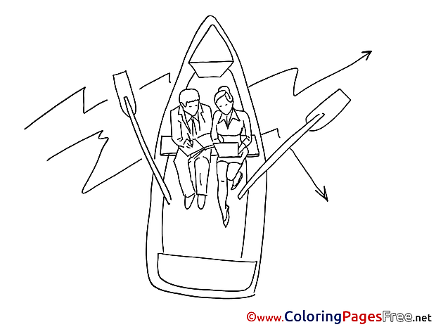 Boat Business for Children free Coloring Pages