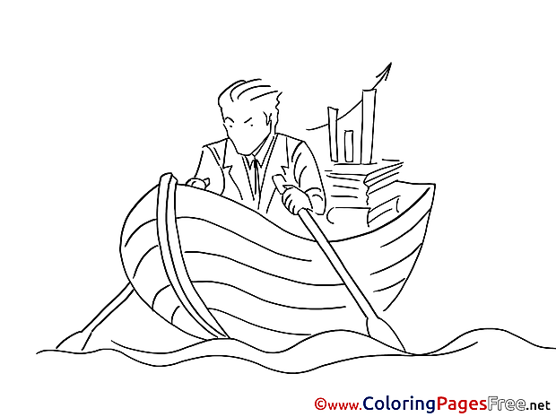 Boat printable Coloring Sheets download