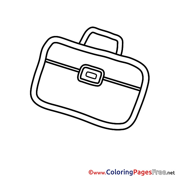 Briefcase Kids download Coloring Pages