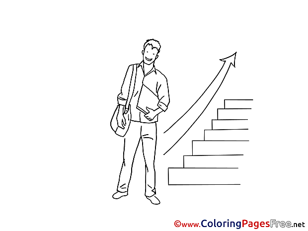 Career Ladder download printable Coloring Pages