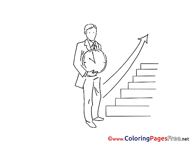 Career Ladder free Colouring Page download