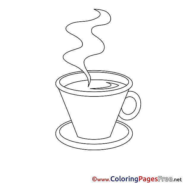 Coffee Coloring Sheets download free