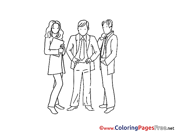 Colleagues for Kids printable Colouring Page