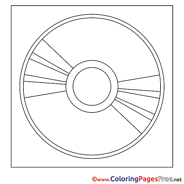 Disk Coloring Pages for free
