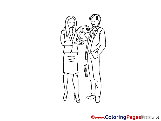 Global Partners Colouring Sheet download free