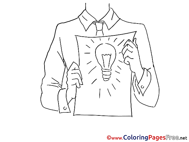 Idea for Business free printable Coloring Sheets