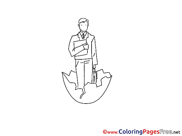 Manager born free Colouring Page download