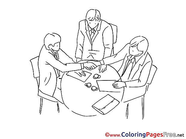 Meeting printable Coloring Sheets download