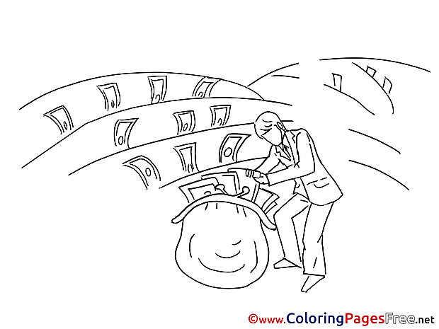 Money free printable Coloring Sheets