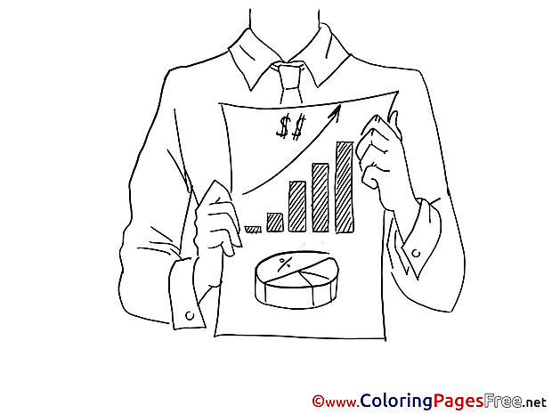Sales Business Colouring Page printable free
