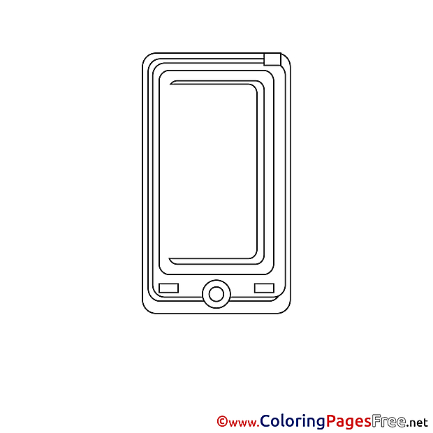 Smartphone free Colouring Page download