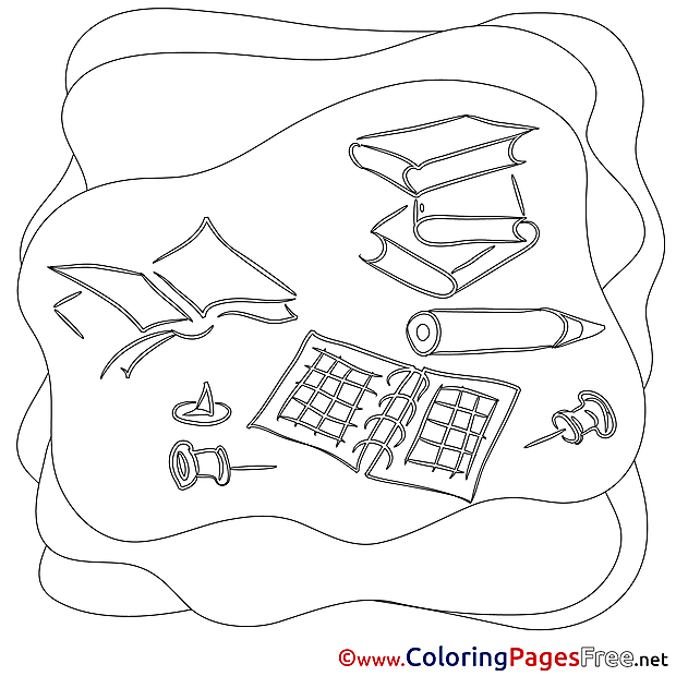 Work Colouring Sheet download free