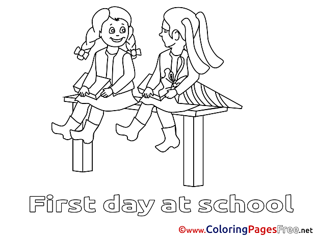 Bench printable Coloring Pages Friends for free