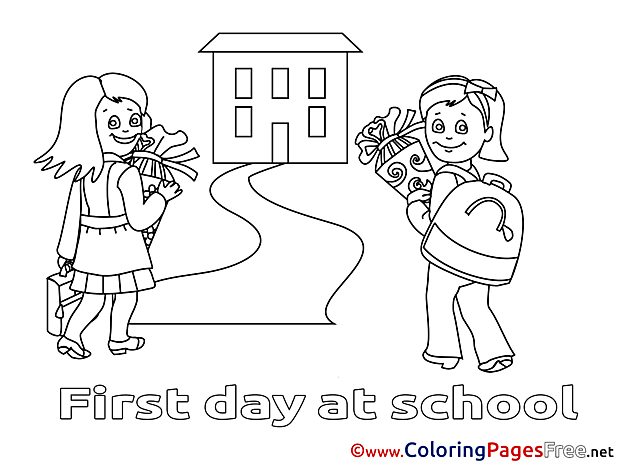 Bouquet School free printable Coloring Sheets