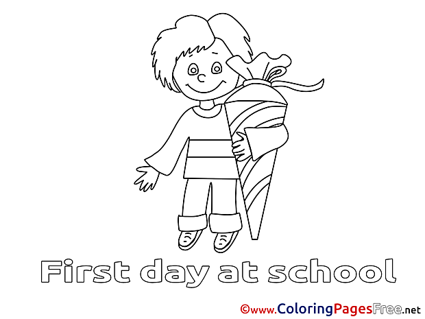 Boy Children Coloring Pages School free