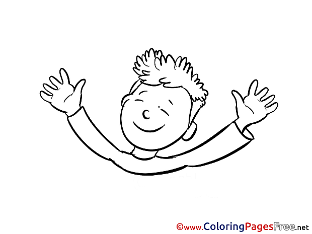 Boy School Coloring Pages for free