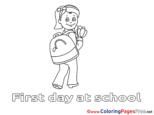 Children School free Coloring Pages