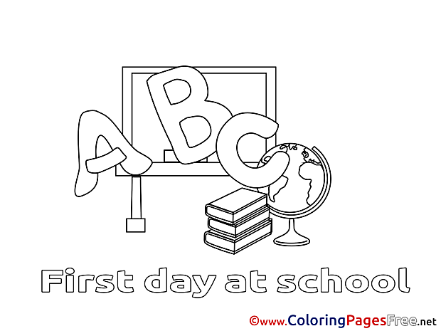 Classroom Colouring Sheet Alphabet download free