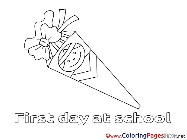 Download Colouring Sheet School free