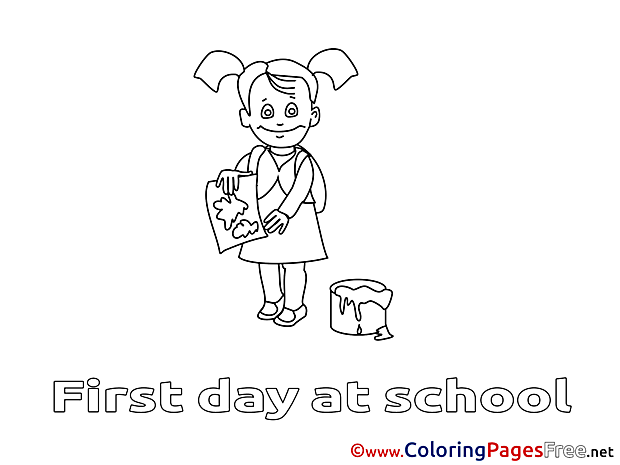 Drawing Lesson Children Coloring Pages free