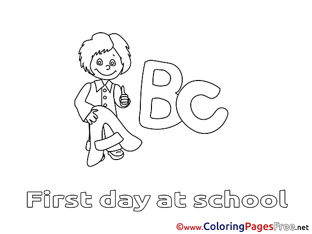 For Children Boy free Coloring Pages Letters