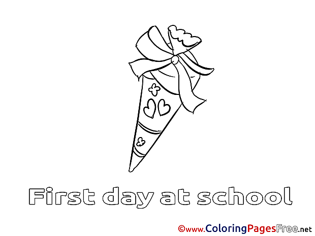 Free School Colouring Page download