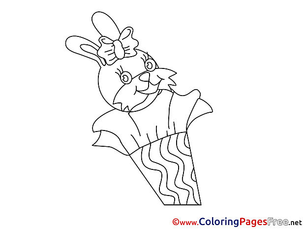 Hare Colouring Page printable free School
