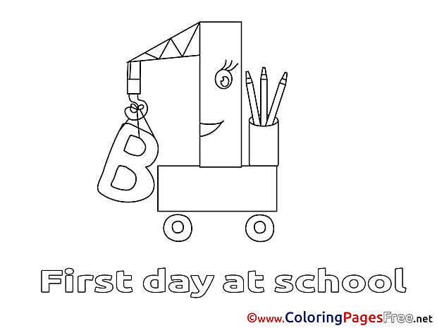 Image Crane printable Coloring Sheets School download