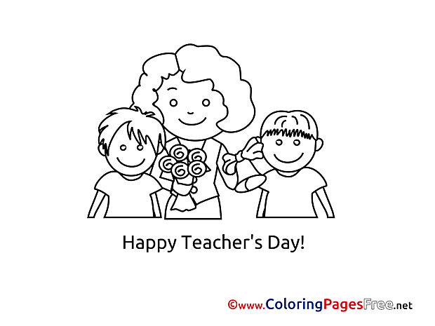 Mother Children printable Coloring Sheets download