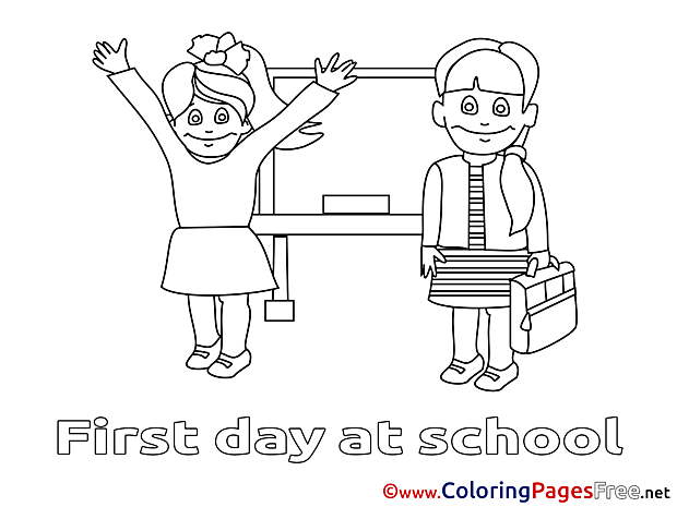 Students School Coloring Pages for free