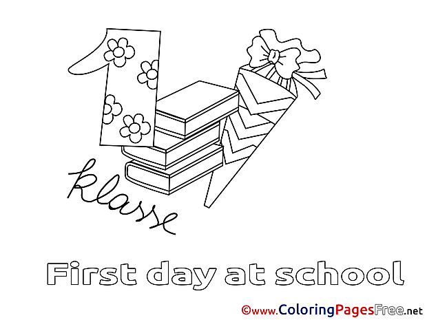Supplies Children download School Colouring Page
