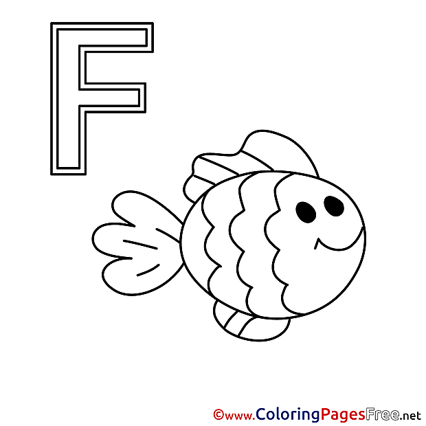 Fisch Kids Alphabet Coloring Pages