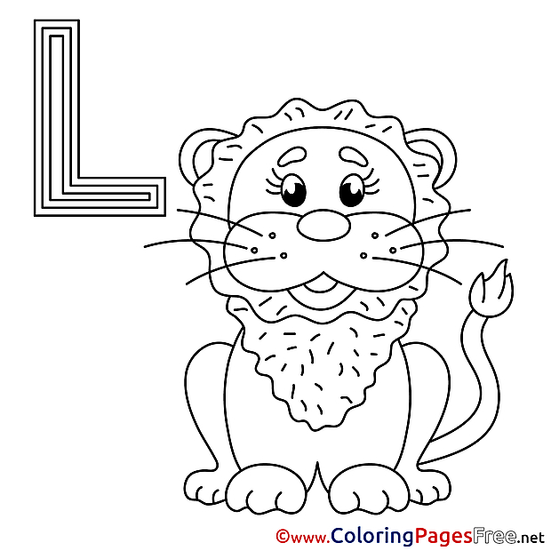 Loewe Colouring Page Alphabet free